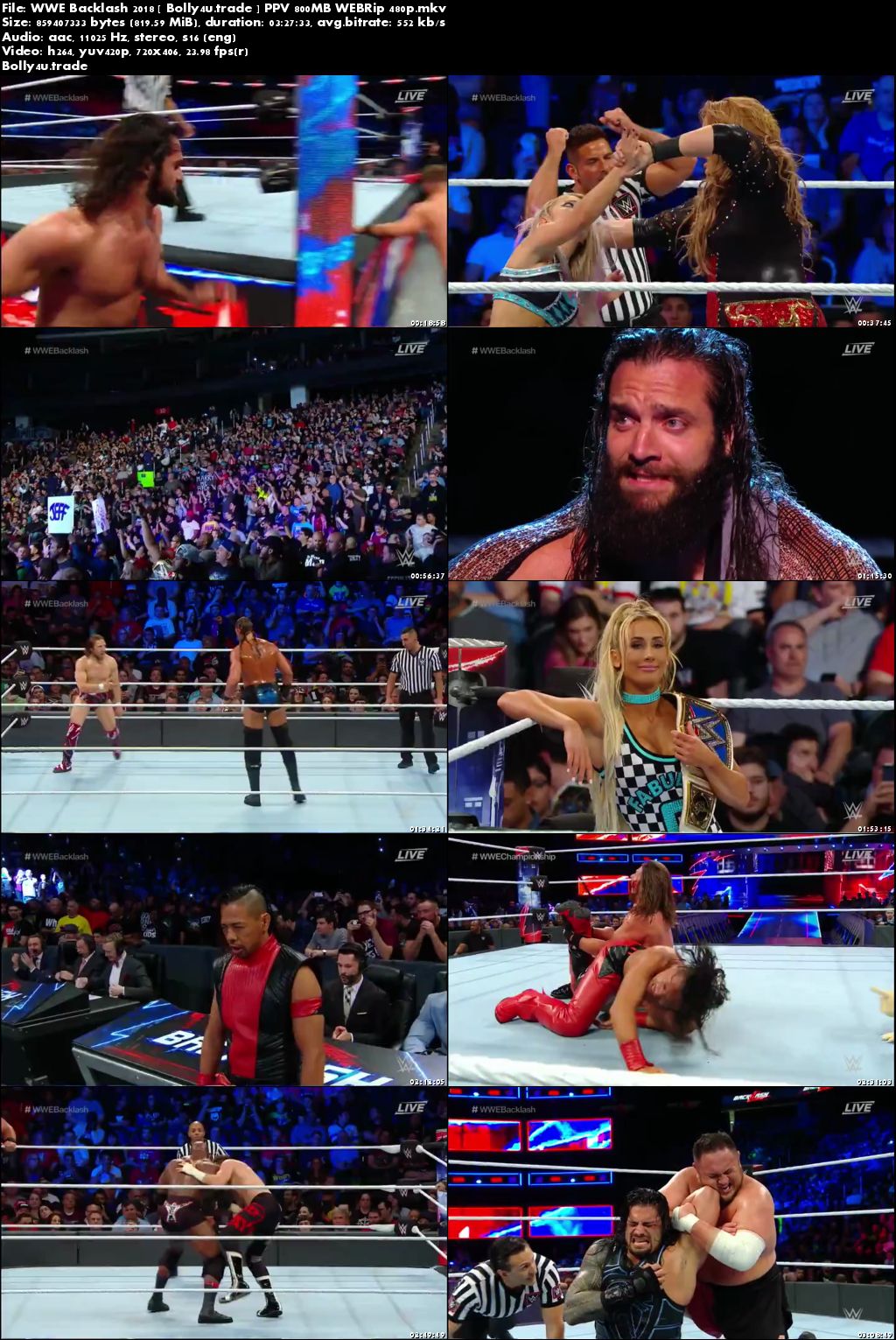 WWE Backlash 2018 WBERip 800MB PPV Full Show 480p Download