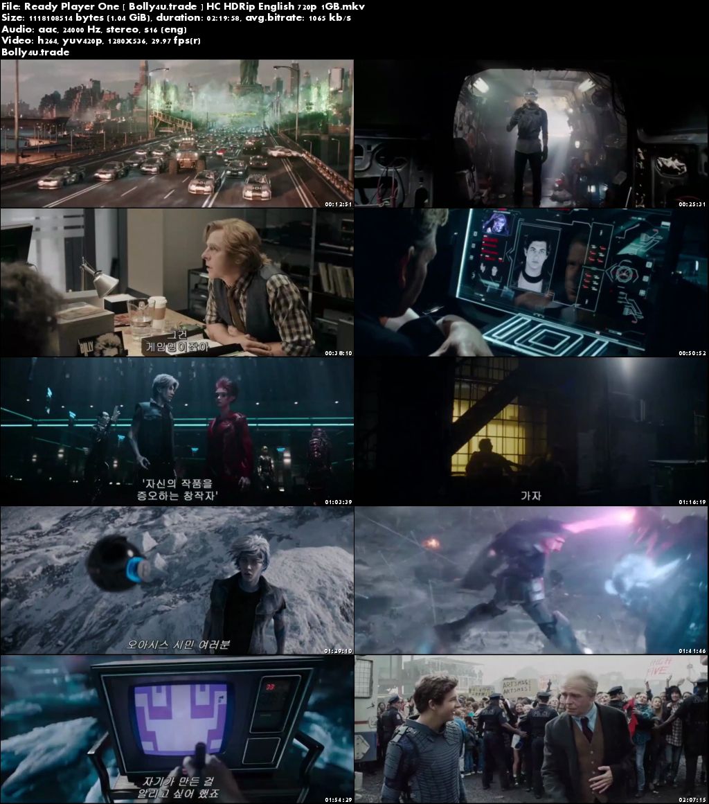  Ready Player One 2018 HC HDRip 400MB English 480p Download