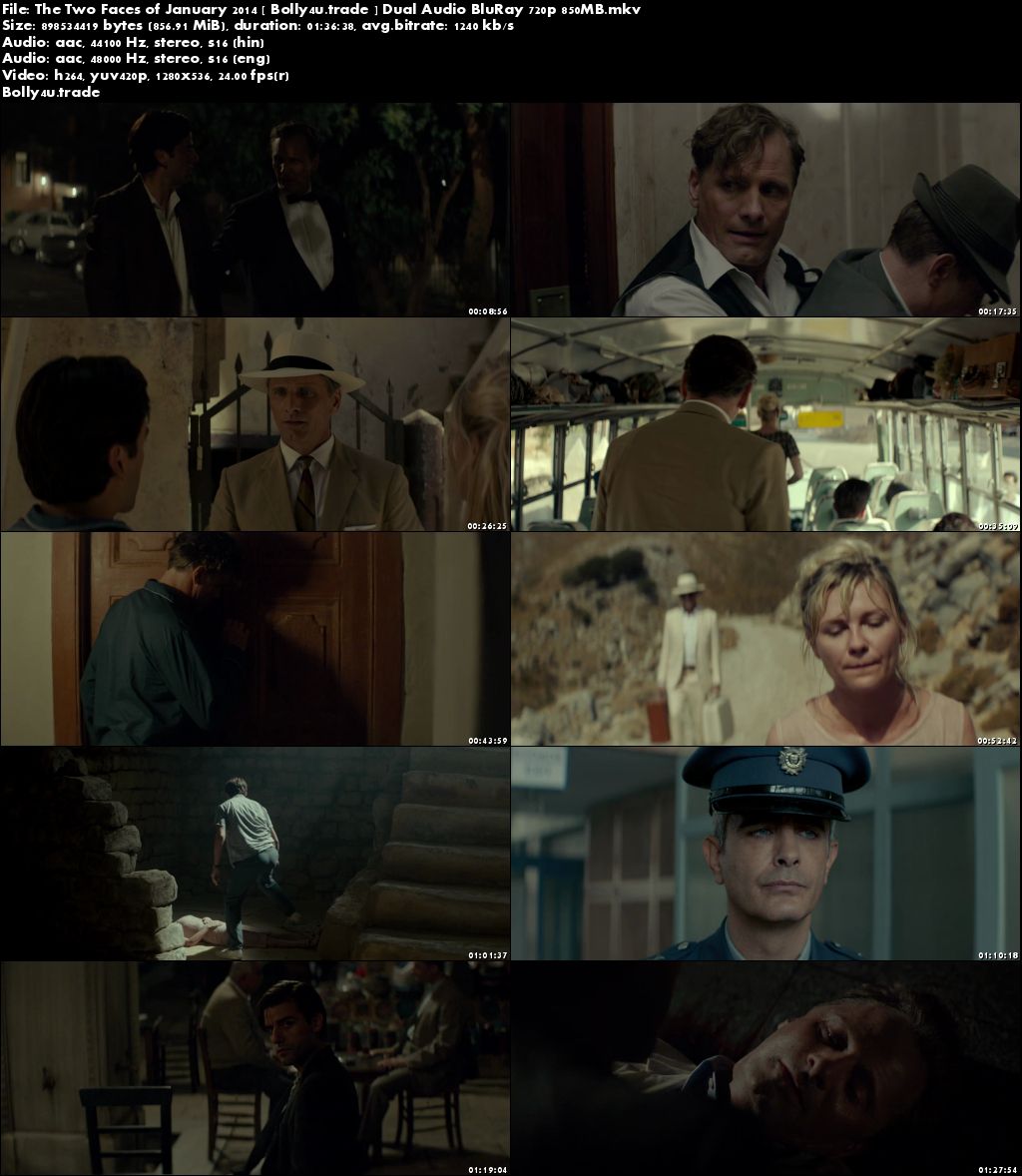 The Two Faces of January 2014 BluRay 850MB Hindi Dual Audio 720p Download