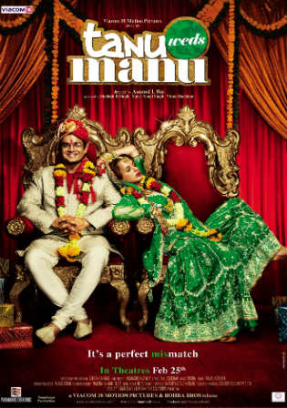 Tanu Weds Manu 2011 BRRip 350MB Full Hindi Movie Download 480p