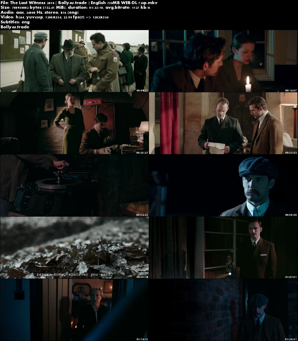 The Last Witness 2018 WEB-DL 750MB English 720p ESub Download