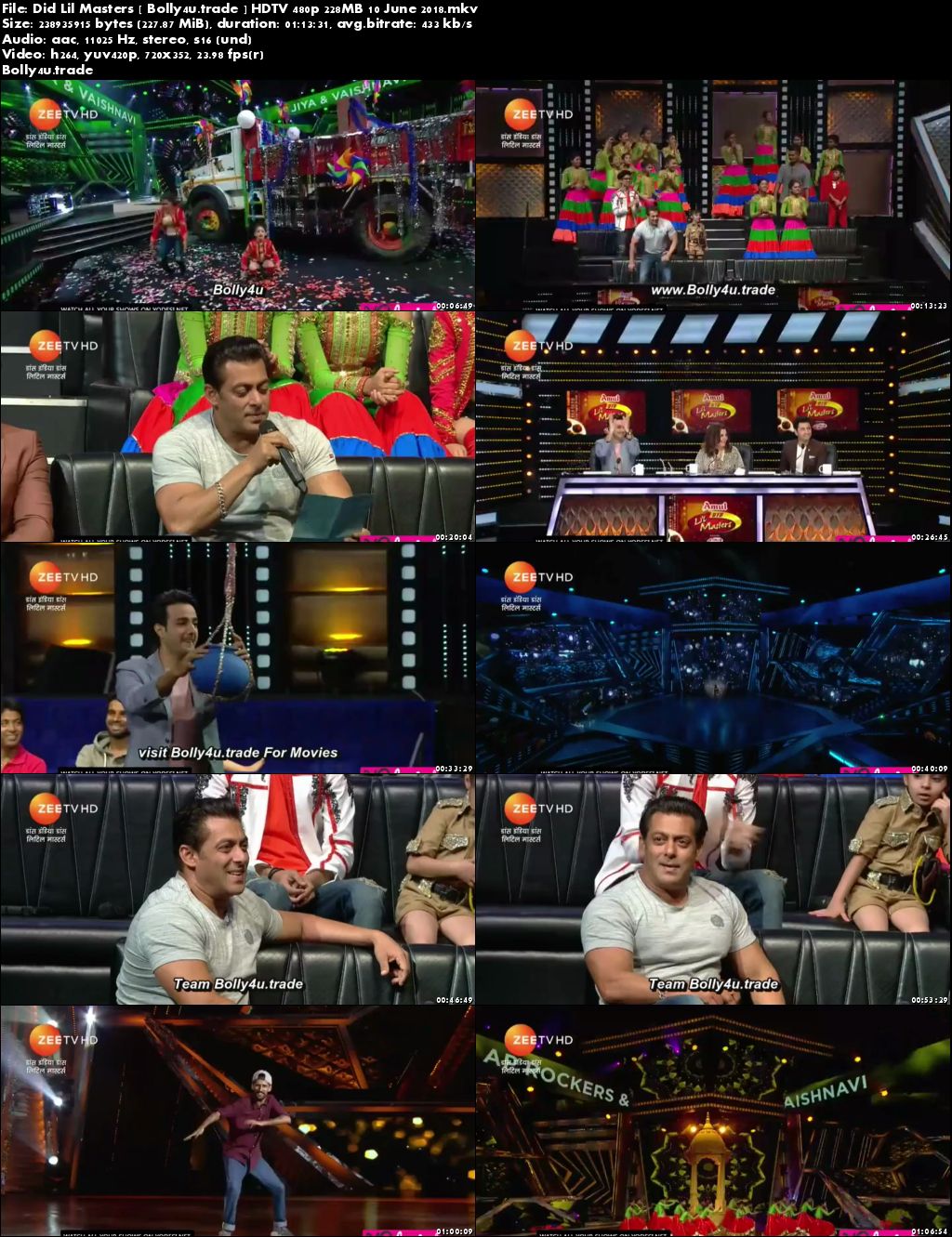 DID Lil Masters HDTV 480p 200MB 10 June 2018 Download