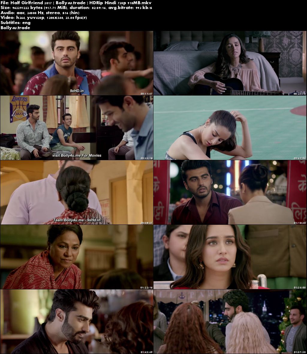 Half Girlfriend 2017 HDRip 900Mb Hindi Movie 720p Download