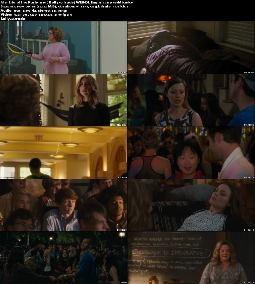 Life of the Party 2018 WEB-DL 850MB English 720p Download