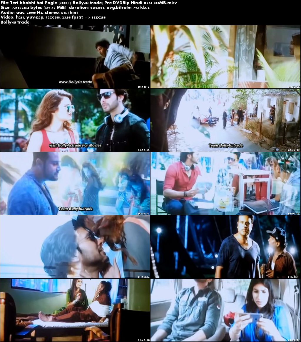Teri Bhabhi Hai Pagle 2018 Pre DVDRip 350MB Full Hindi Movie Download 480p
