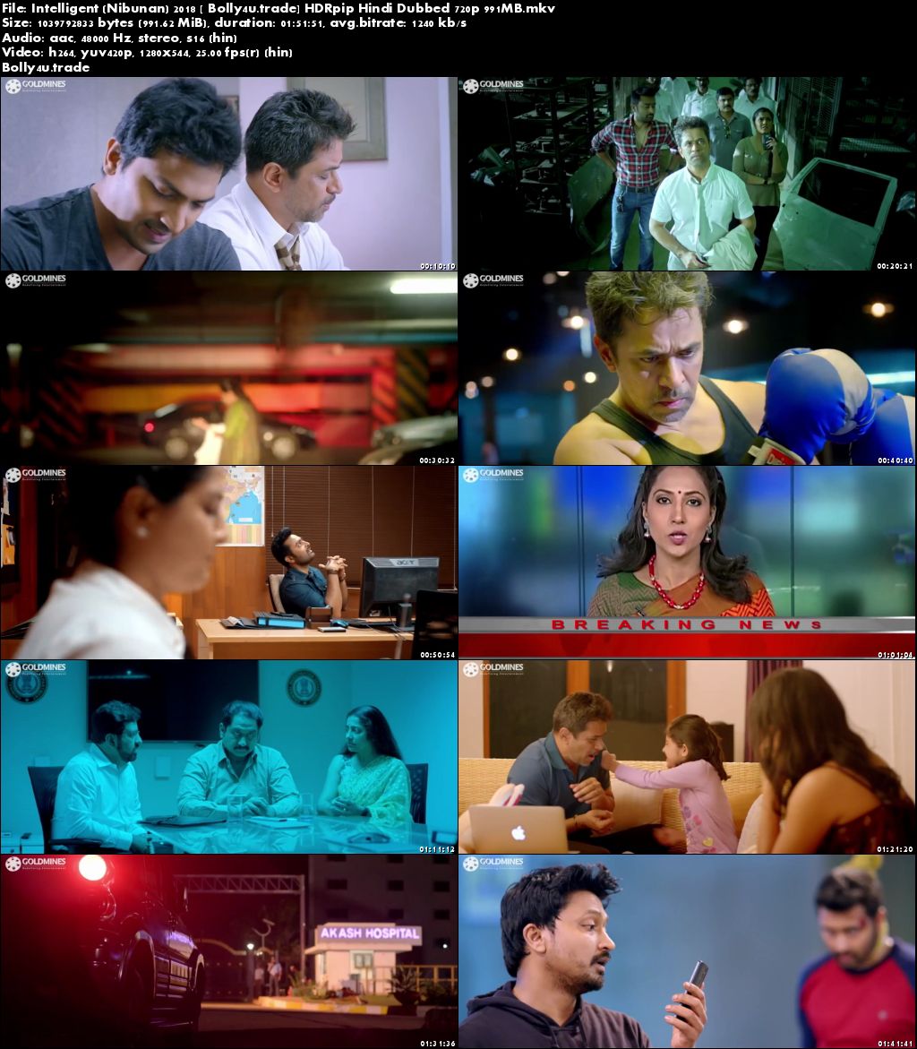 Intelligent 2018 HDRip 350MB Full Hindi Dubbed Movie Download 480p