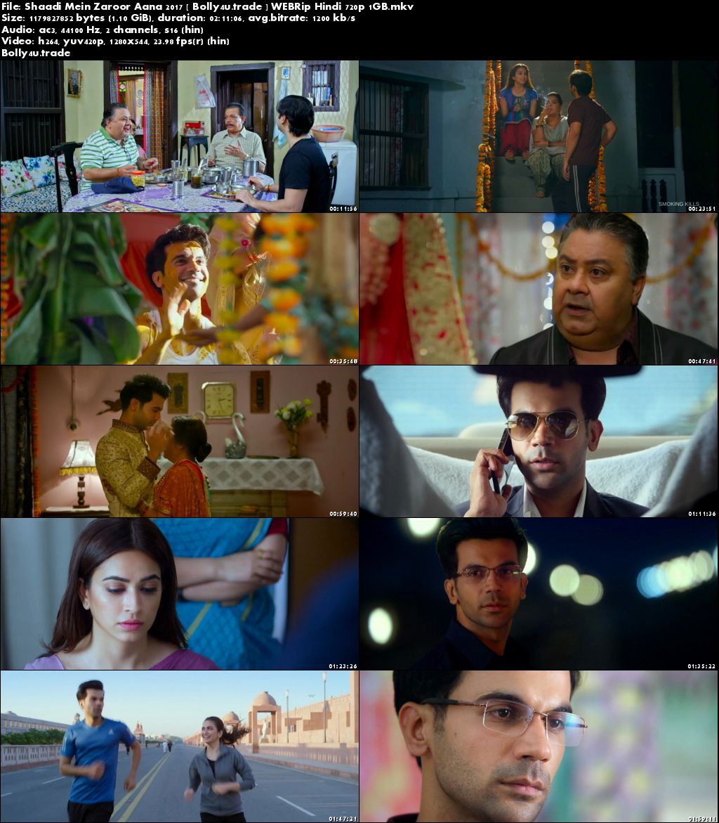 Shaadi Mein Zaroor Aana 2017 WEBRip 1GB Full Hindi Movie Download 720p