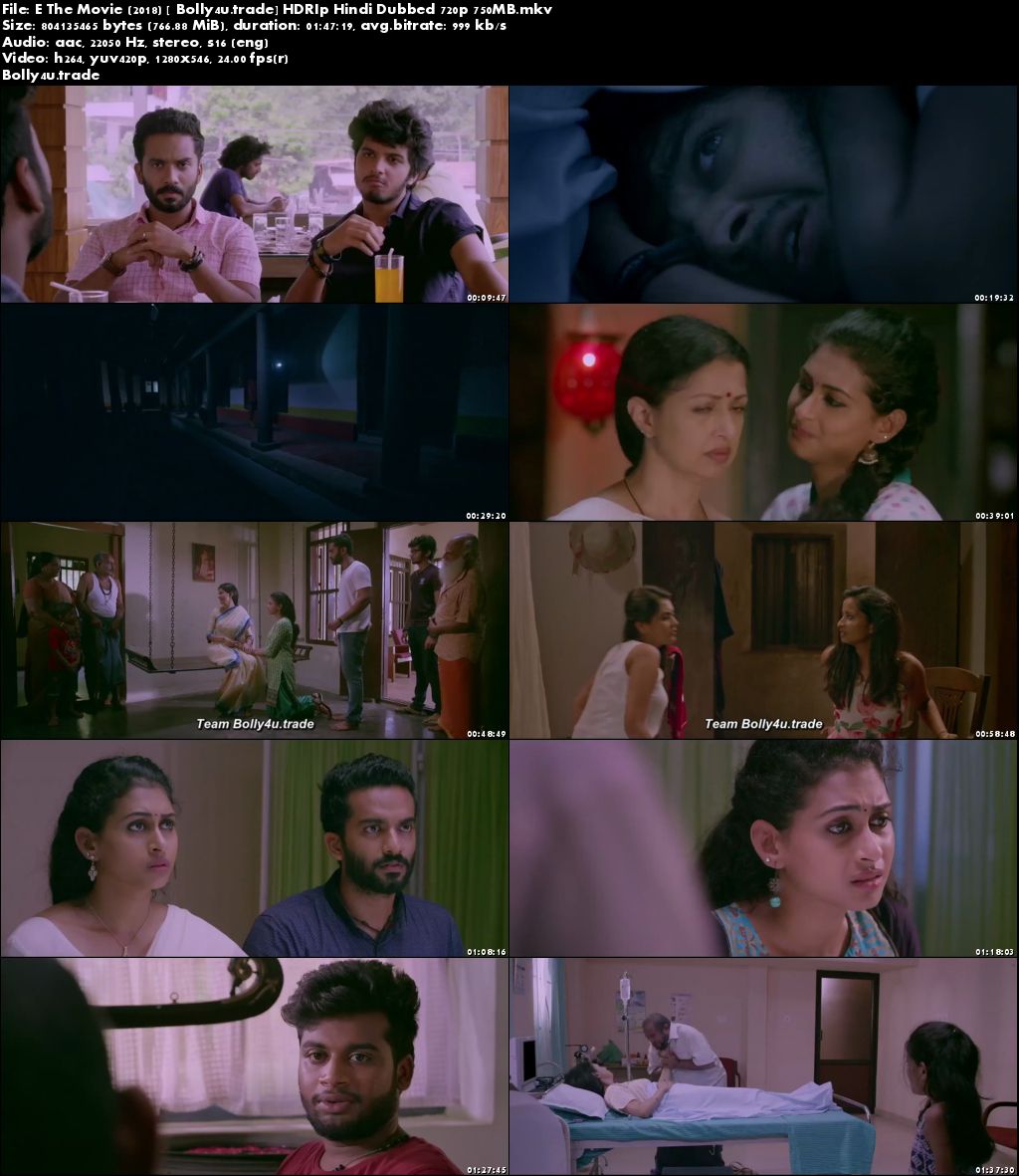 E The Movie 2018 HDRip 750Mb Full Hindi Dubbed Movie Download 720p