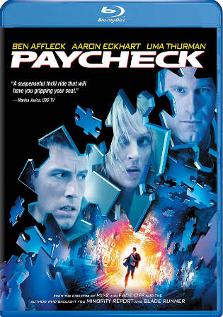 Paycheck 2003 BluRay 400MB Hindi Dual Audioi 480p ESub