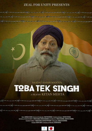 Toba Tek Singh 2018 HDRip 700MB Full Hindi Movie Download 720p Watch Online Free bolly4u