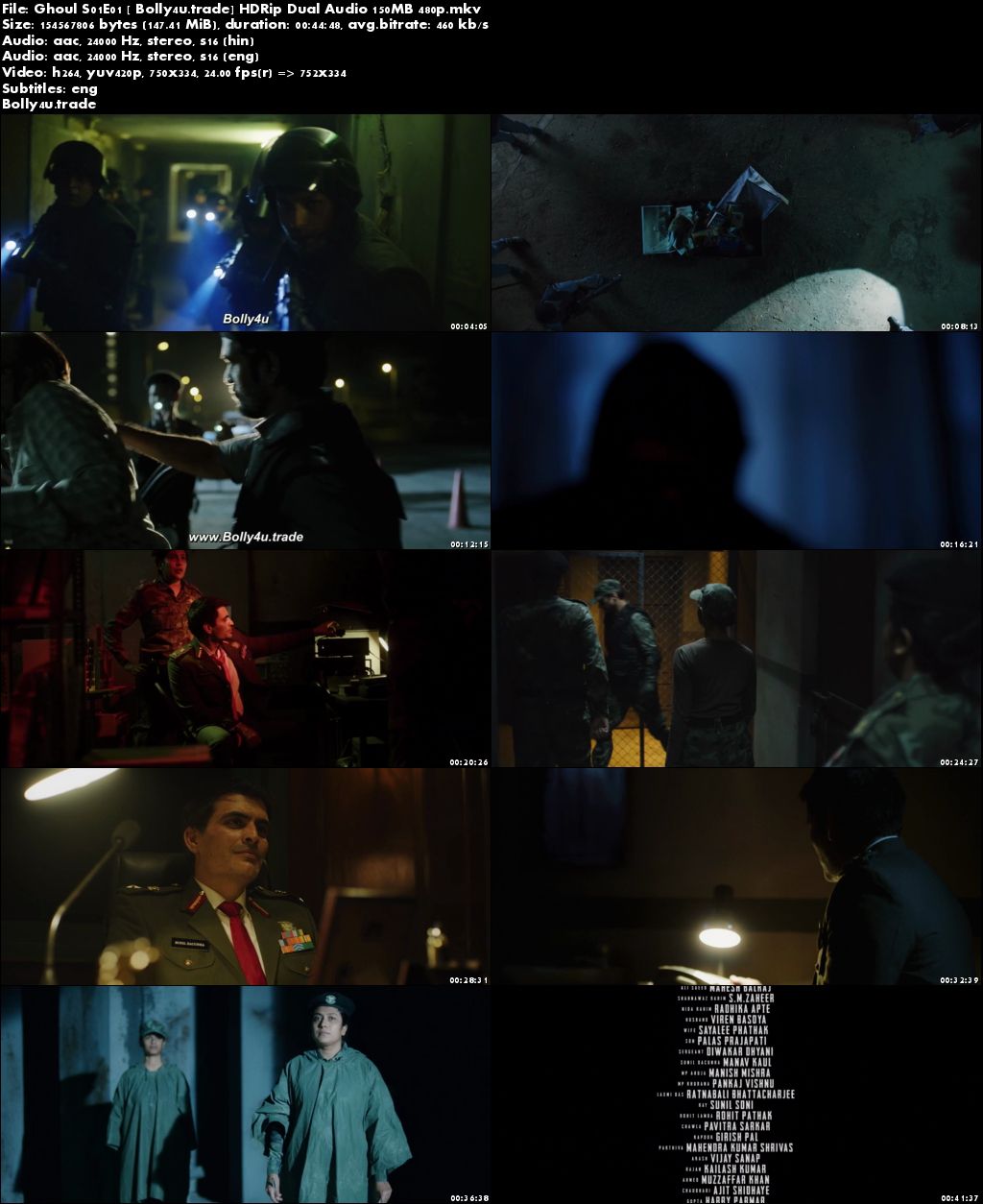 Ghoul 2018 S01E01 HDRip 150MB Hindi Dual Audio 480p ESub Download