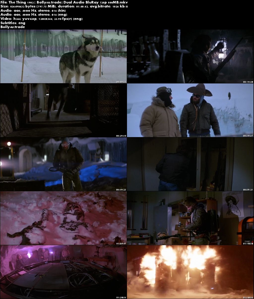 The Thing 1982 BluRay 350Mb Hindi Dual Audio 480p Download