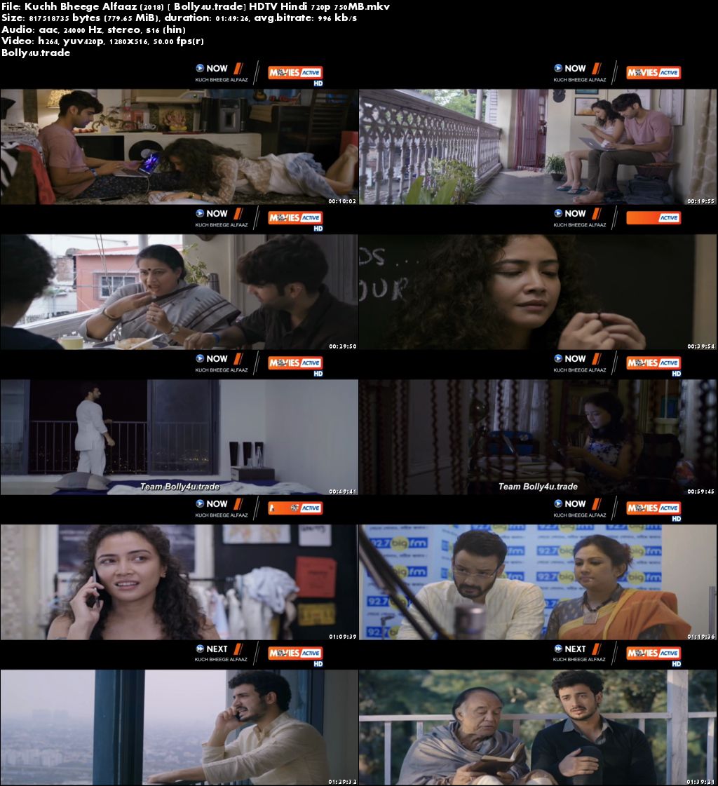 Kuchh Bheege Alfaaz 2018 HDTV 350MB Full Hindi Movie Download 480p