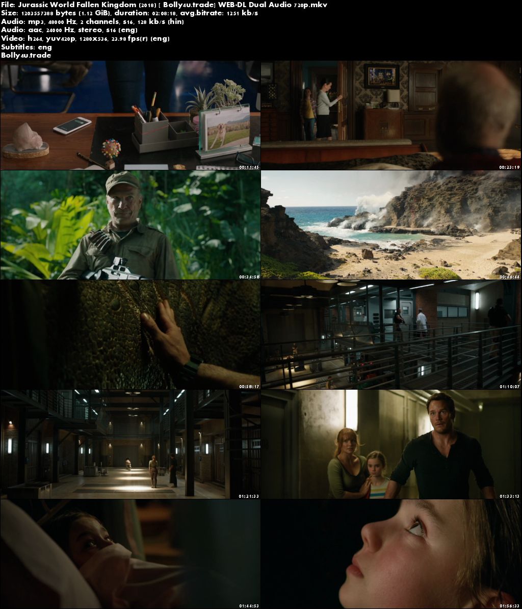 Jurassic World Fallen Kingdom 2018 WEB-DL Hindi Dual Audio 720p Download