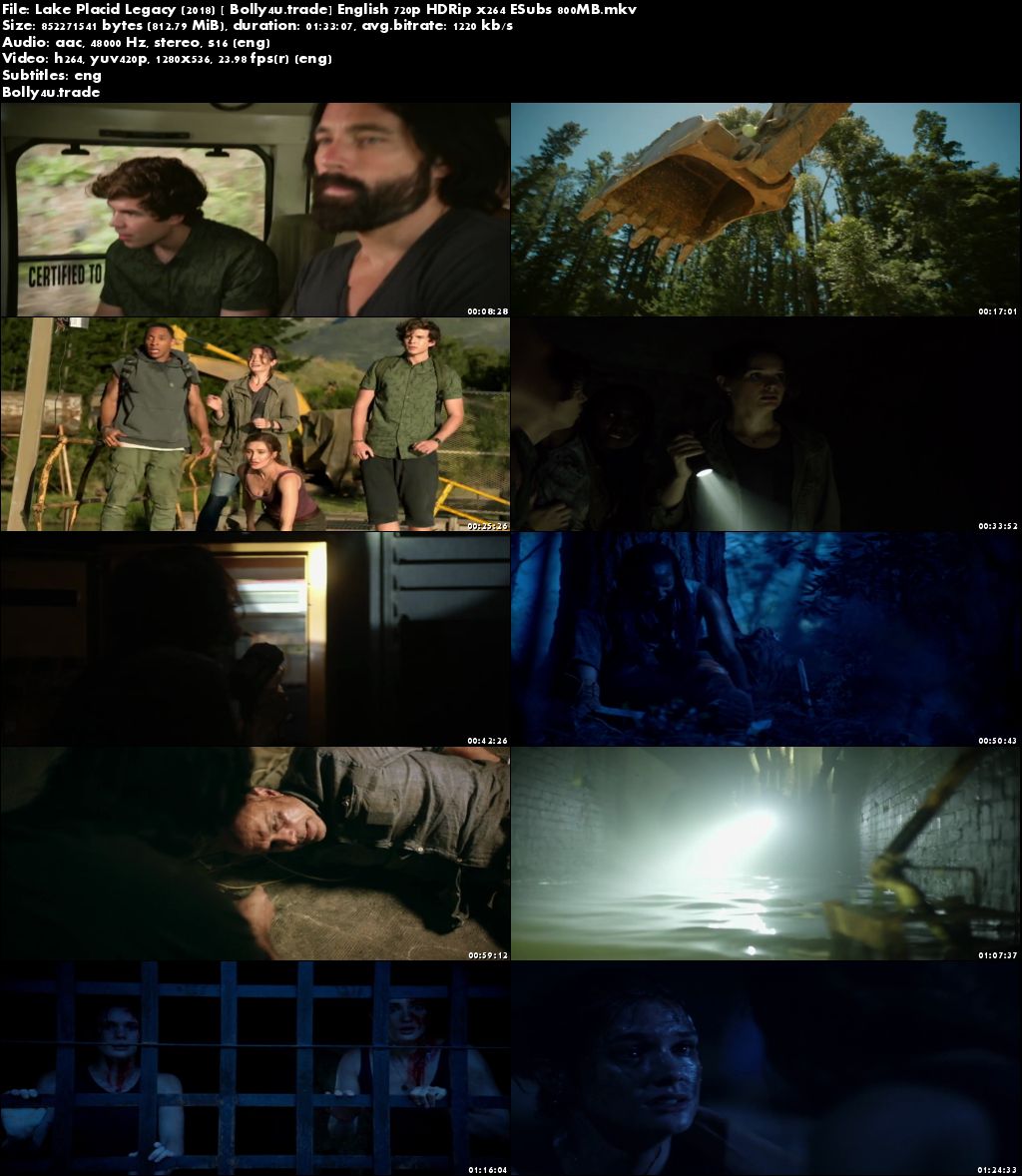 Lake Placid Legacy 2018 HDRip 300Mb Full English Movie Download 480p ESub