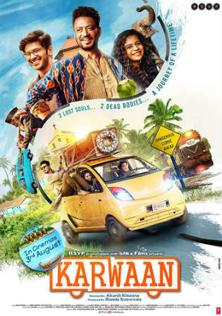Karwaan 2018 Pre DVDRip 300Mb Full Hindi Movie Download 480p Watch Online Free bolly4u