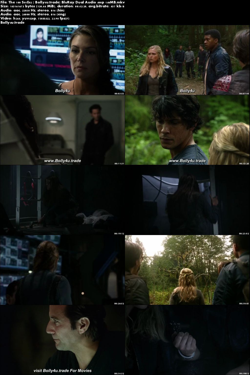 The 100 S01E02 BluRay 140MB Hindi Dual Audio 480p Download