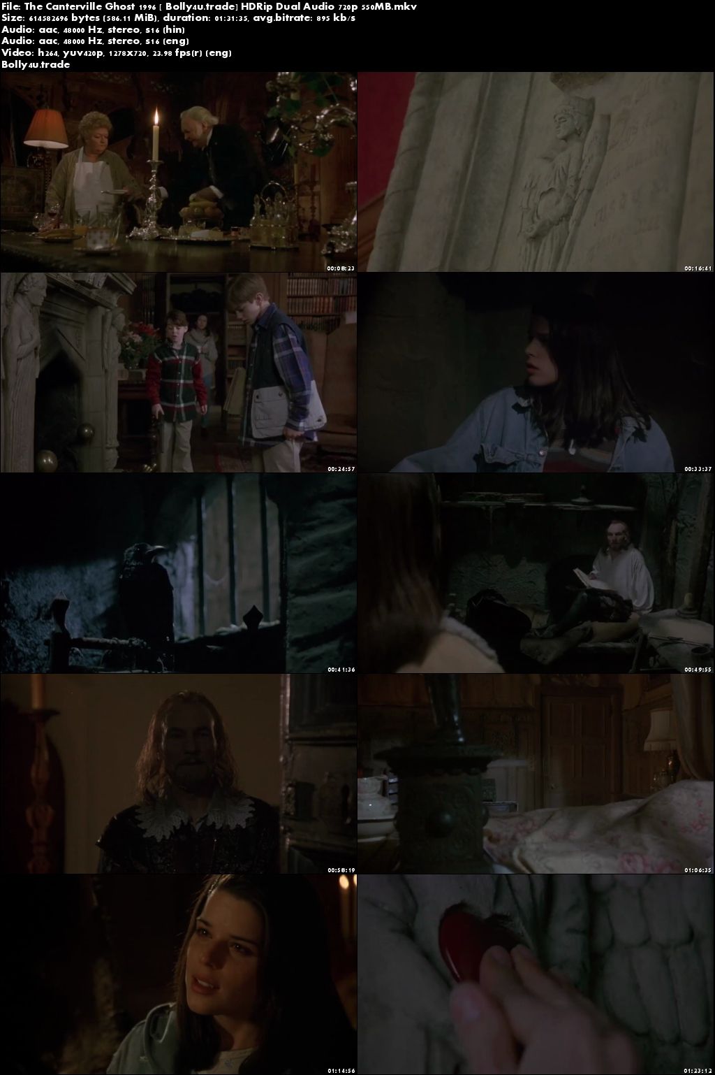 The Canterville Ghost 1996 HDRip 550Mb Hindi Dual Audio 720p Download
