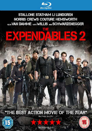 The Expendables 2 2012 BluRay 350Mb Hindi Dual Audio 480p ESub