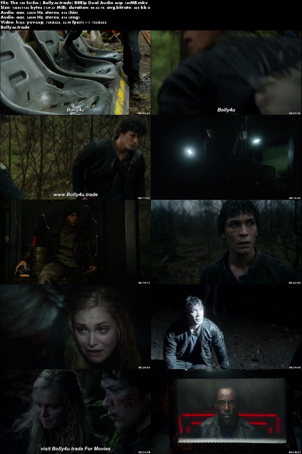 The 100 S01E08 BRRip 140MB Hindi Dual Audio 480p Download