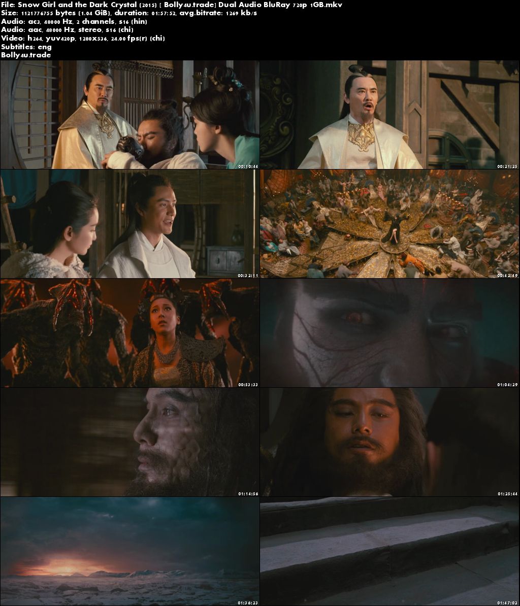 Snow Girl and the Dark Crystal 2015 BRRip 1GB Hindi Dual Audio 720p Download