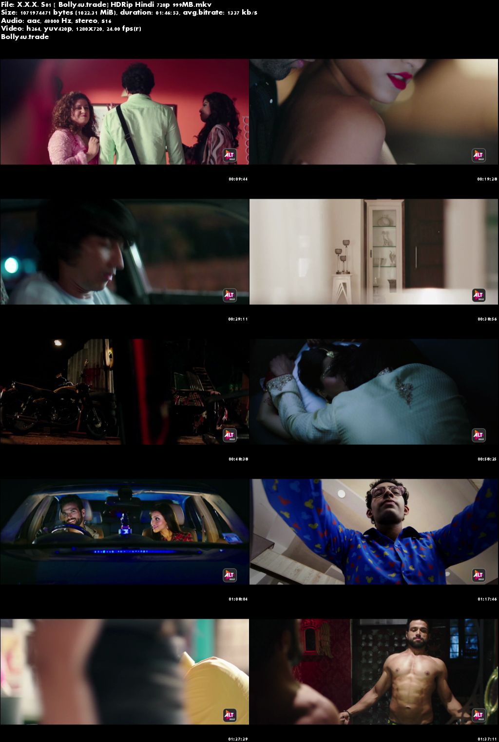 [18+] XXX S01 HDRip 999MB Uncensored Complete Season Hindi 720p Download