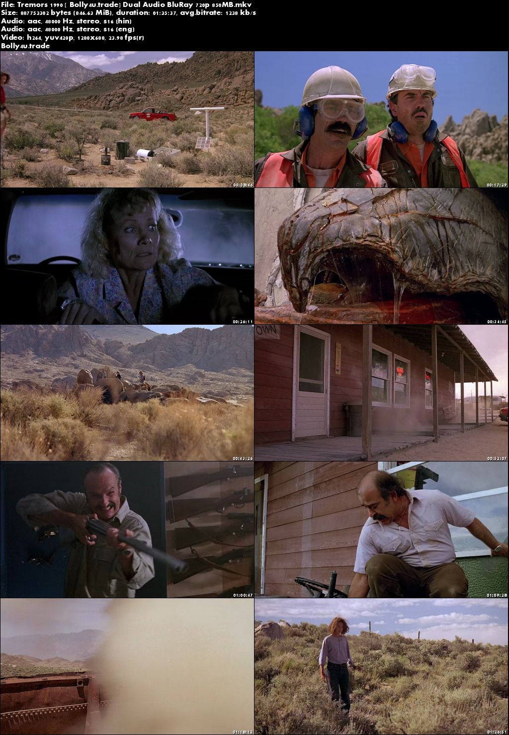 Tremors 1990 BluRay 300Mb Hindi Dual Audio 480p Download