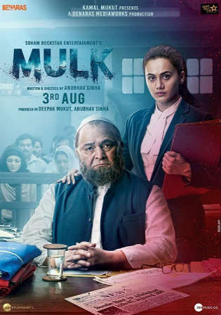 Mulk 2018 HDRip 300Mb Full Hindi Movie Download 480p