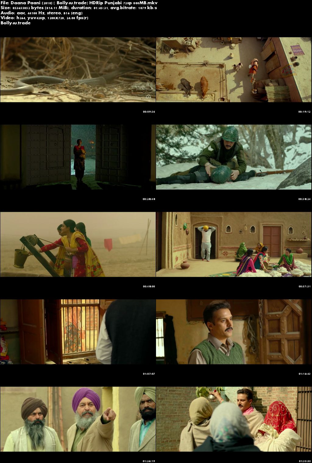 Daana Paani 2018 HDRip 800Mb Full Punjabi Movie Download 720p