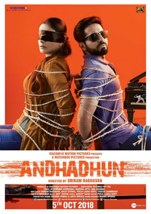Andhadhun 2018 Pre DVDRip 300Mb Full Hindi Movie Download 480p