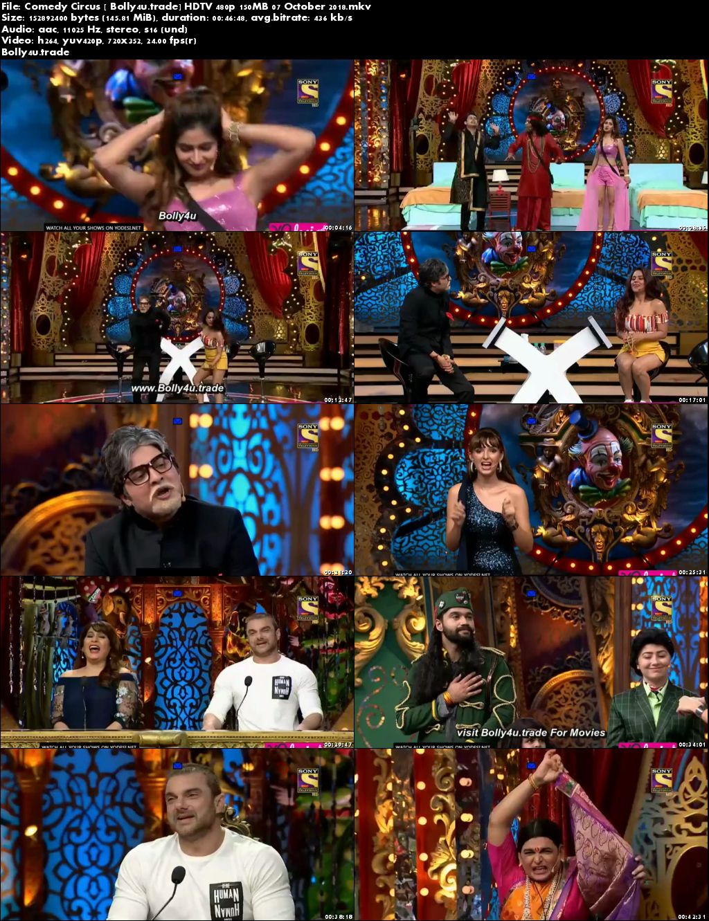 Comedy Circus HDTV 480p 150MB 07 October 2018 Download