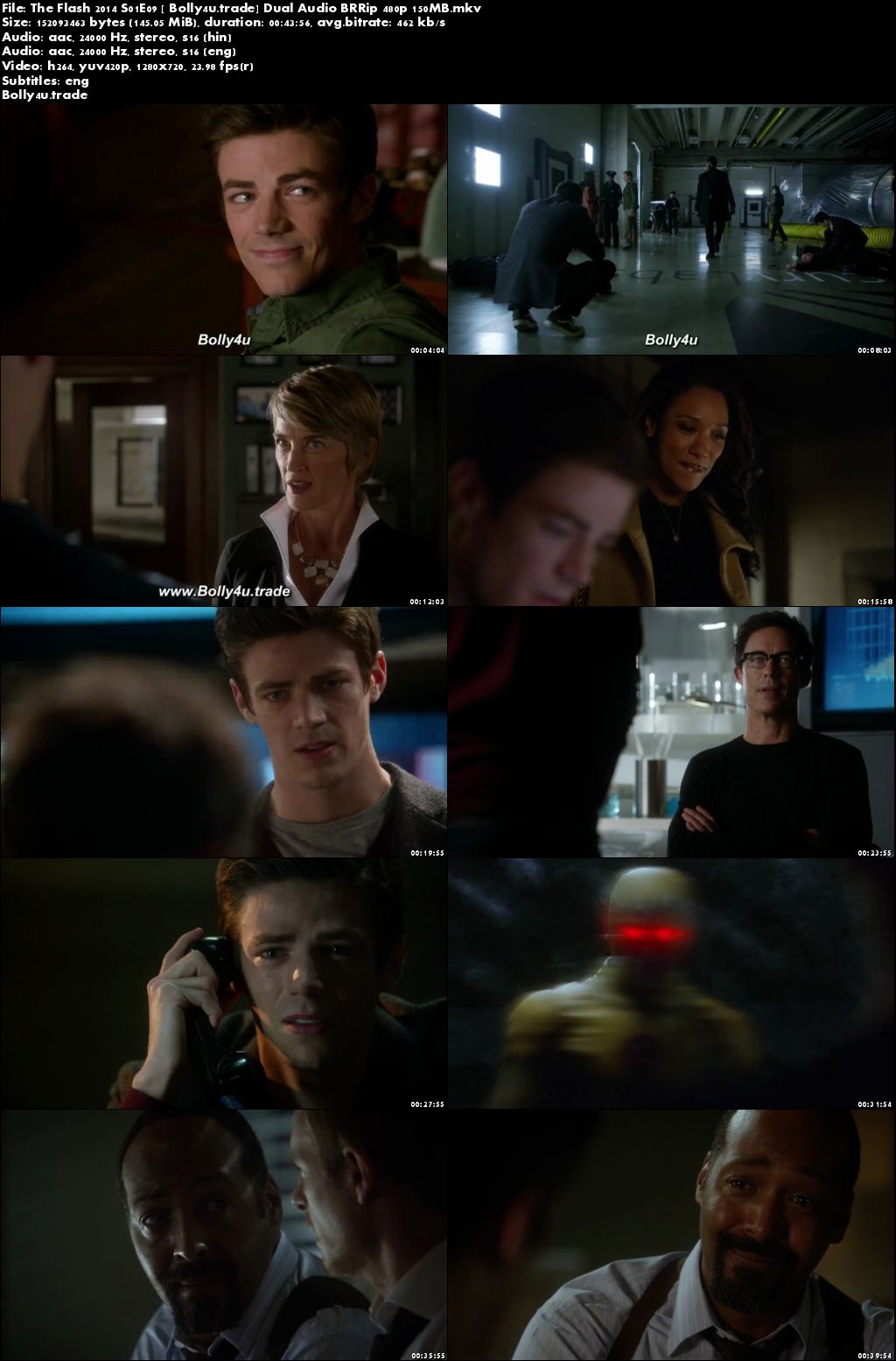 The Flash 2014 S01E09 BRRip 150MB Hindi Dual Audio 480p Download