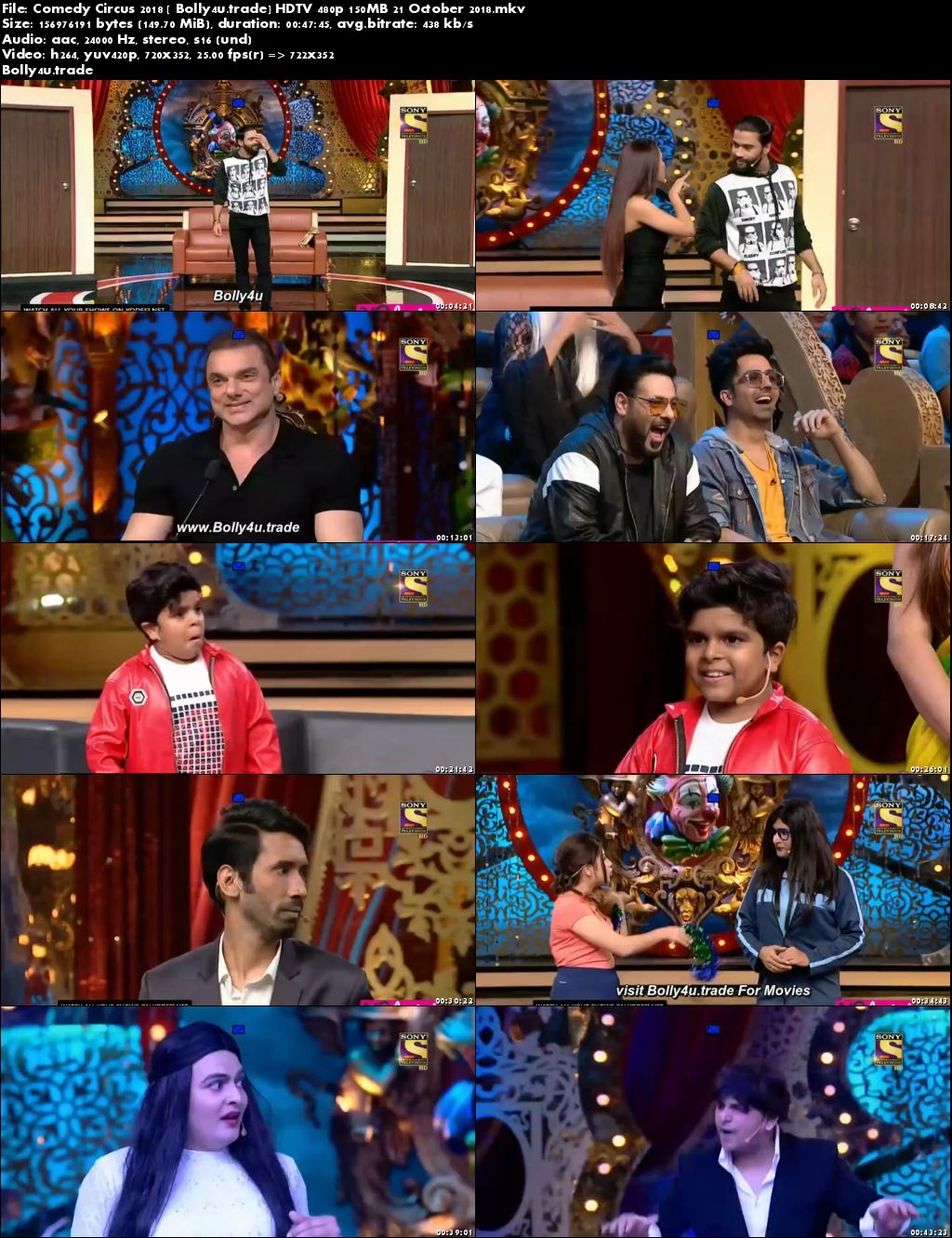 Comedy Circus 2018 HDTV 480p 150MB 21 October 2018 Download