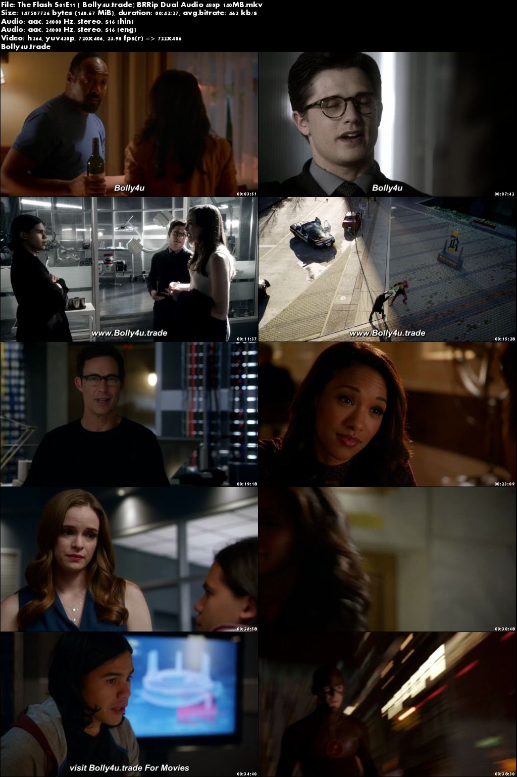 The Flash S01E11 BRRip 150MB Hindi Dual Audio 480p Download