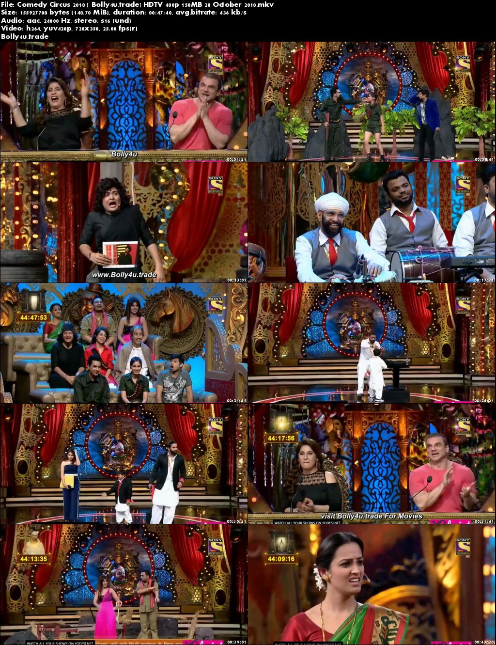 Comedy Circus 2018 HDTV 480p 150MB 28 October 2018 Download