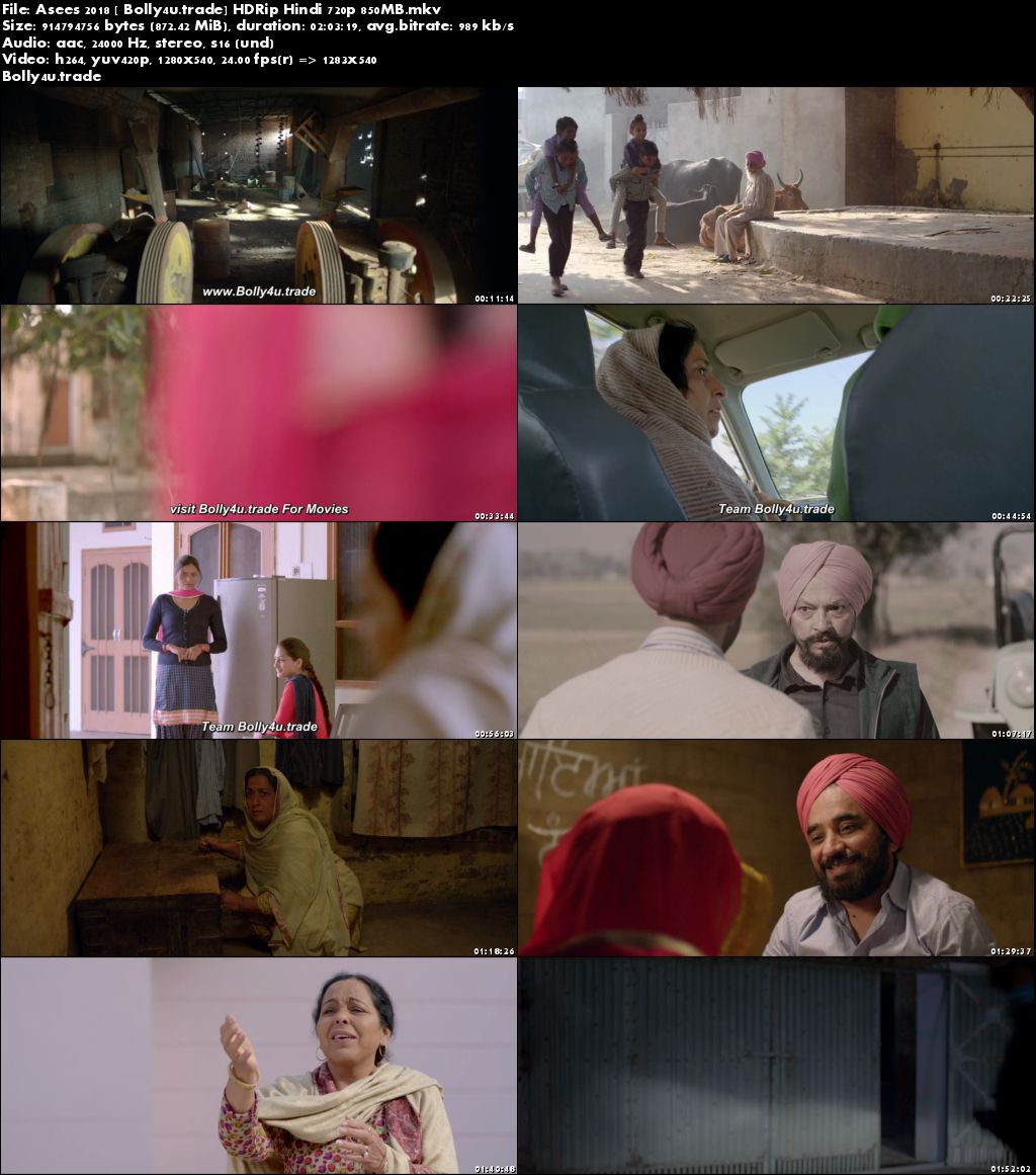 Asees 2018 HDRip 850Mb Full Punjabi Movie Download 720p