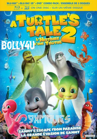 A Turtles Tale 2 Sammys Escape from Paradise 2012 BRRip 300MB Hindi Dual Audio 480p