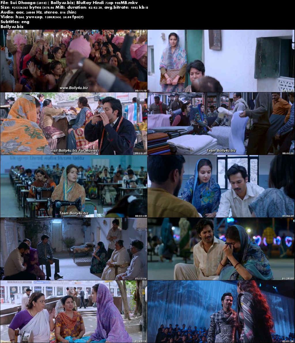 Sui Dhaaga 2018 BluRay 900MB Full Hindi Movie Download 720p ESub