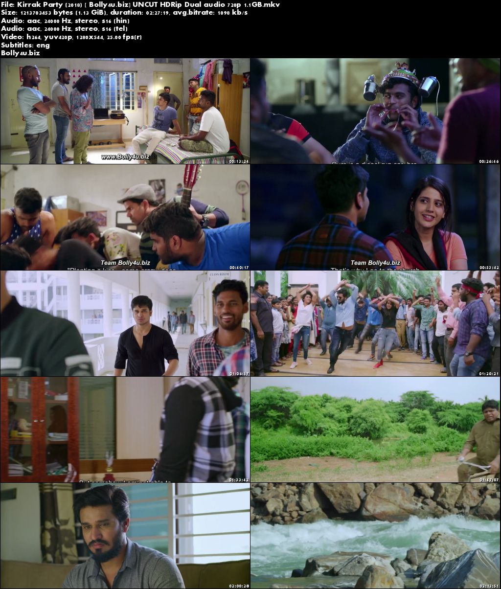 Kirrak Party 2018 HDRip 450MB UNCUT Hindi Dual Audio 480p Download