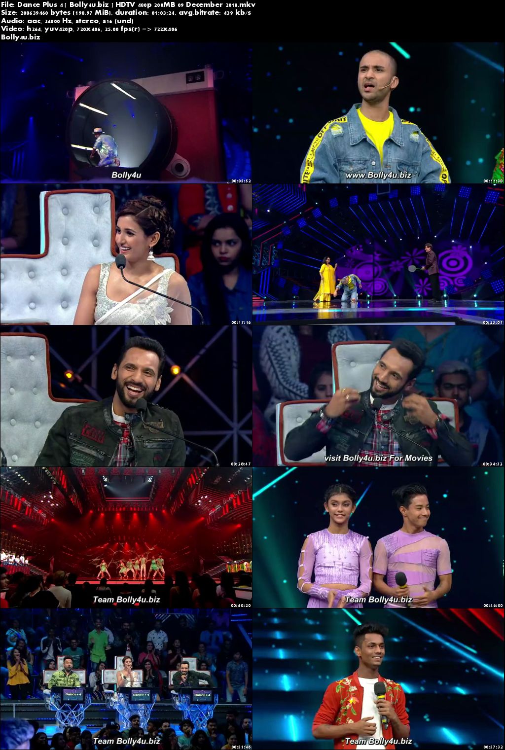 Dance Plus Season 4 HDTV 480p 200MB 09 December 2018 Download