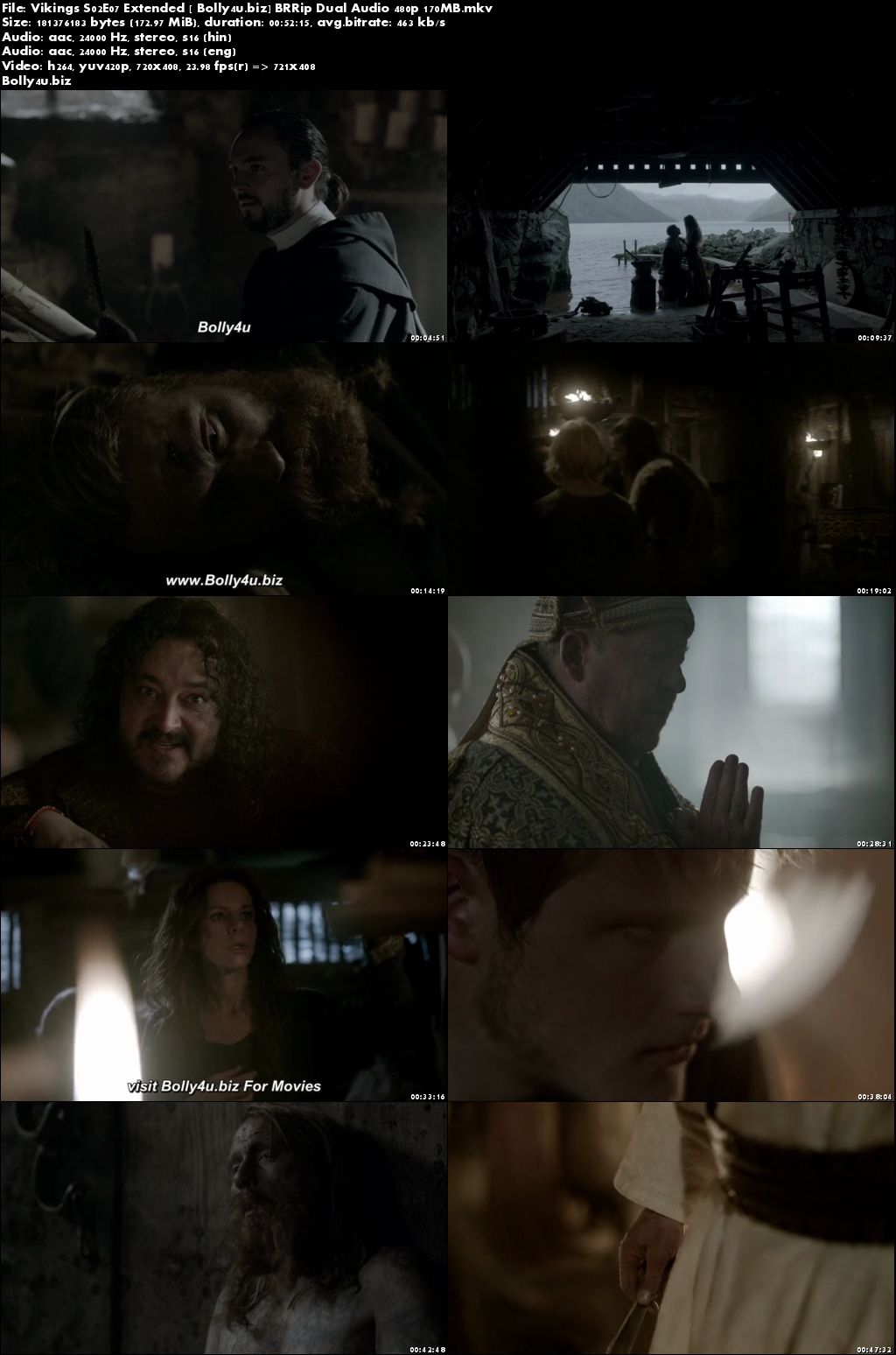 Vikings S02E07 Extended BRRip 170MB Hindi Dual Audio 480p Download