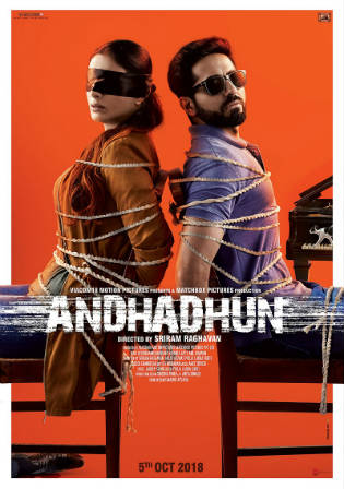Andhadhun 2018 HDRip 400MB Full Hindi Movie Download 480p