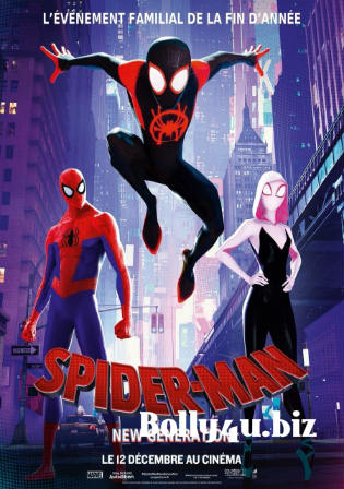 Spider-Man Into the Spider-Verse 2018 HDCAM 800Mb Hindi Dual Audio 720p Watch Online Full Movie Download bolly4u