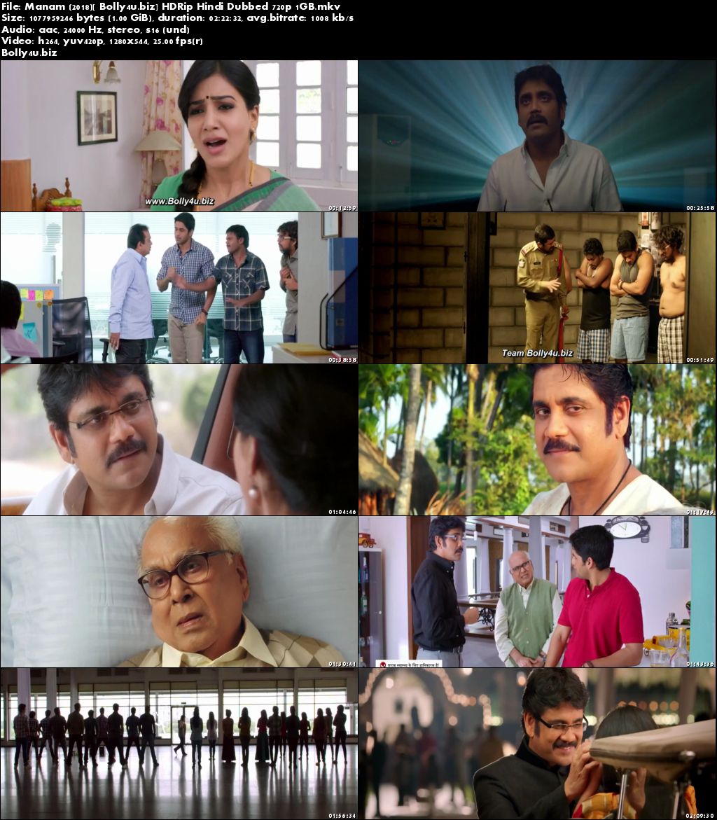 Manam 2018 HDRip 1Gb Full Hindi Dubbed Movie Download 720p