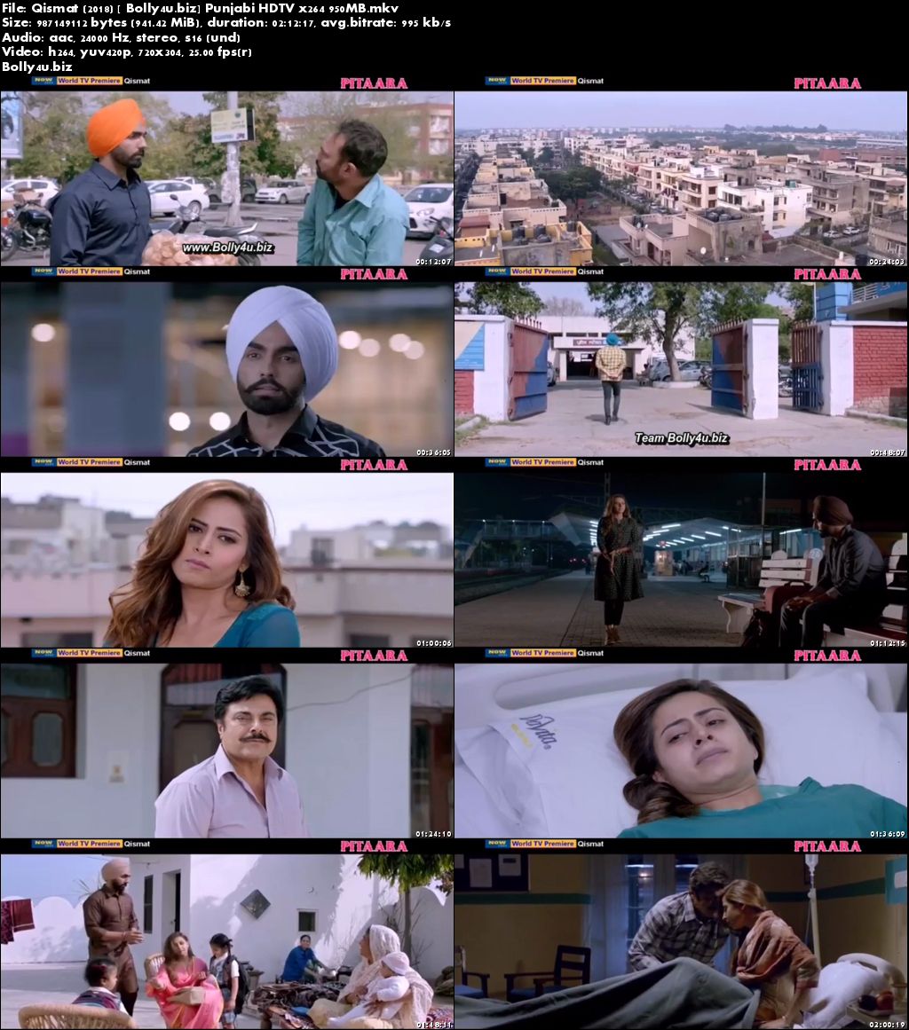 Qismat 2018 HDTV 950Mb Full Punjabi Movie Download x264