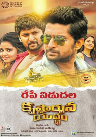 Krishnarjuna Yudham 2018 HDRip 450Mb UNCUT Hindi Dual Audio 480p