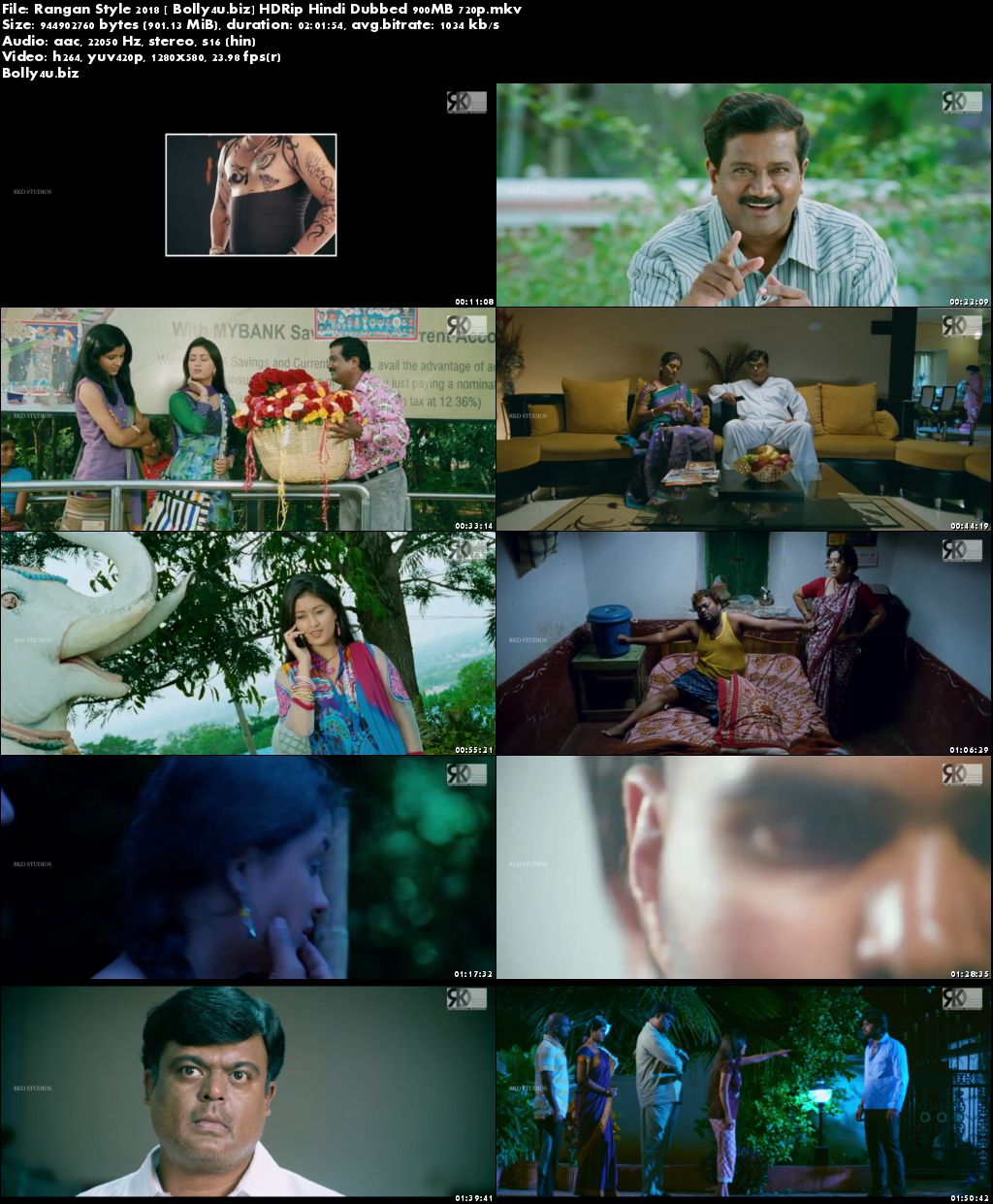 Rangan Style 2018 HDRip 350Mb Full Hindi Dubbed Movie Download 480p