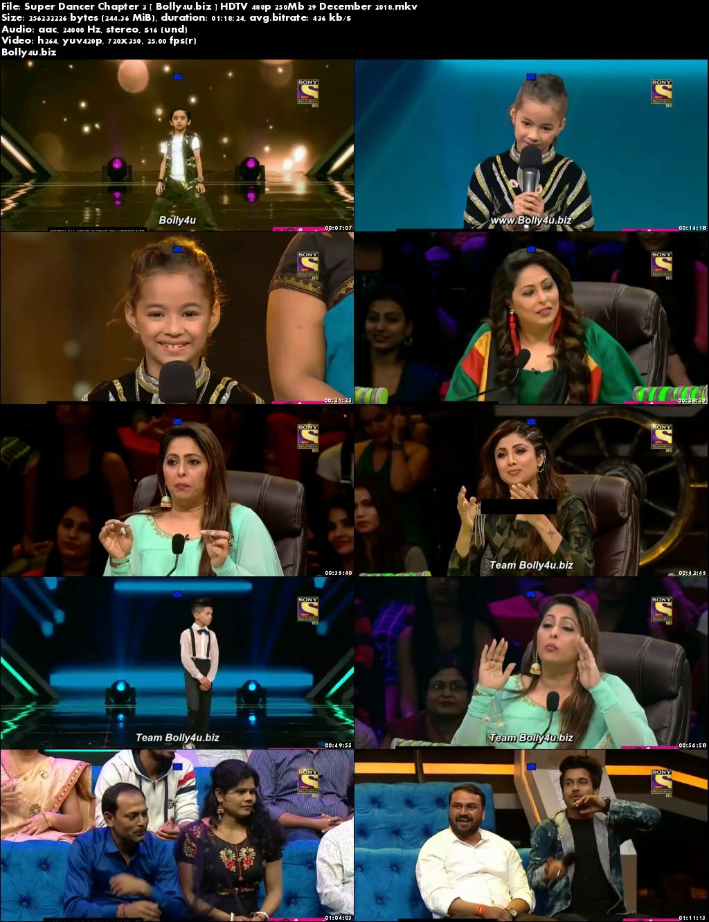 Super Dancer Chapter 3 HDTV 480p 250Mb 29 December 2018 Download