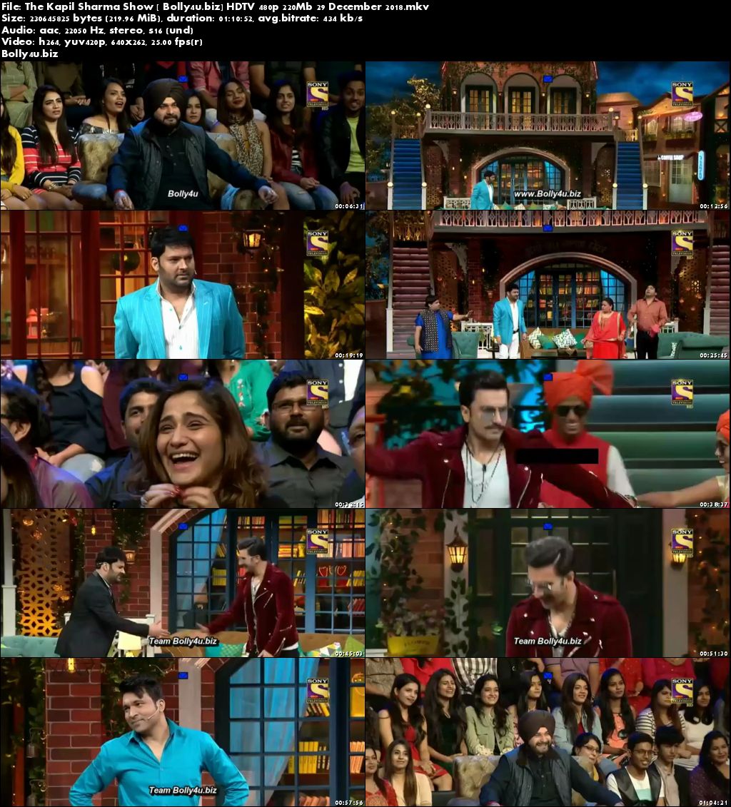 The Kapil Sharma Show HDTV 480p 200Mb 29 December 2018 Download