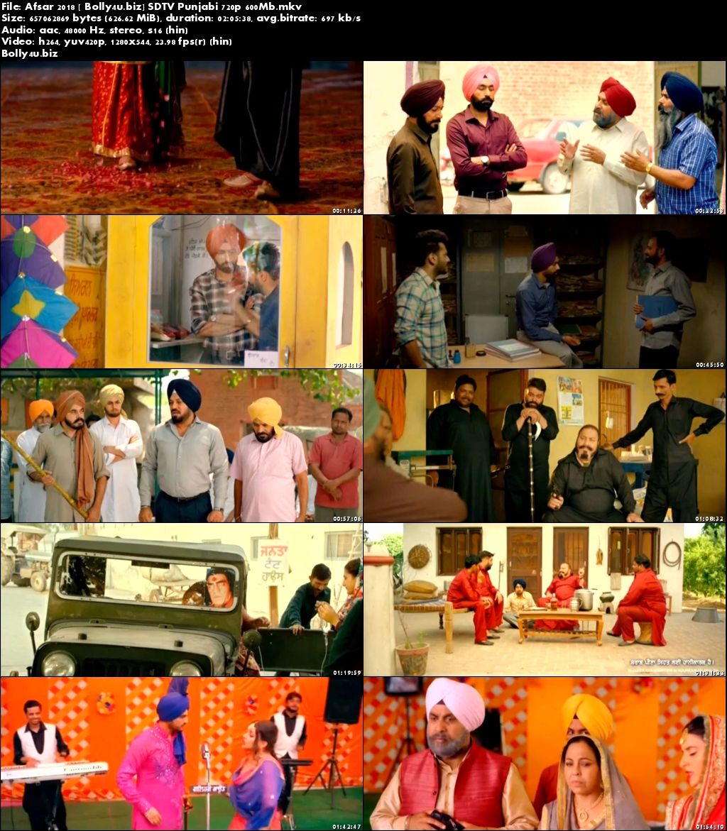 Afsar 2018 SDTV 600Mb Full Punjabi Movie Download 720p